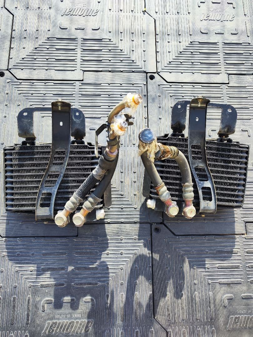 平成15年 RX-8 SE3P 13B 純正 ツインオイルクーラー ガスケット付