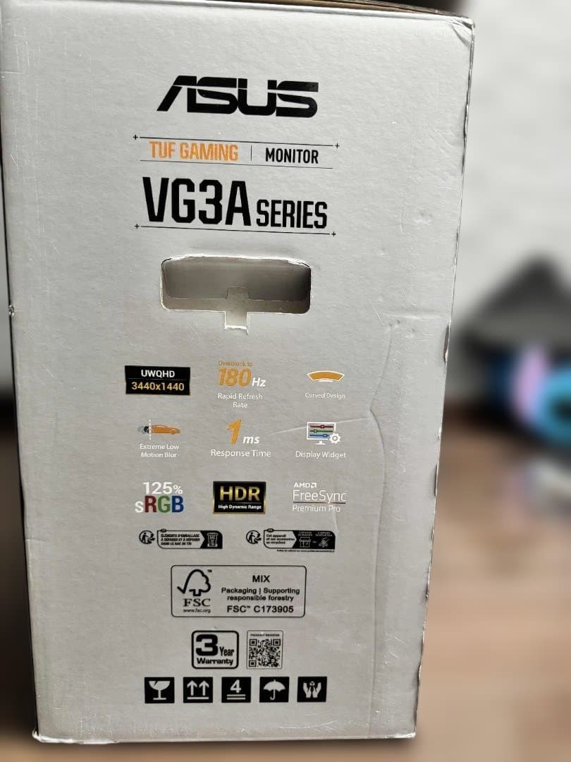 ★興★ASUS ゲーミング湾曲モニター VG34VQL3A