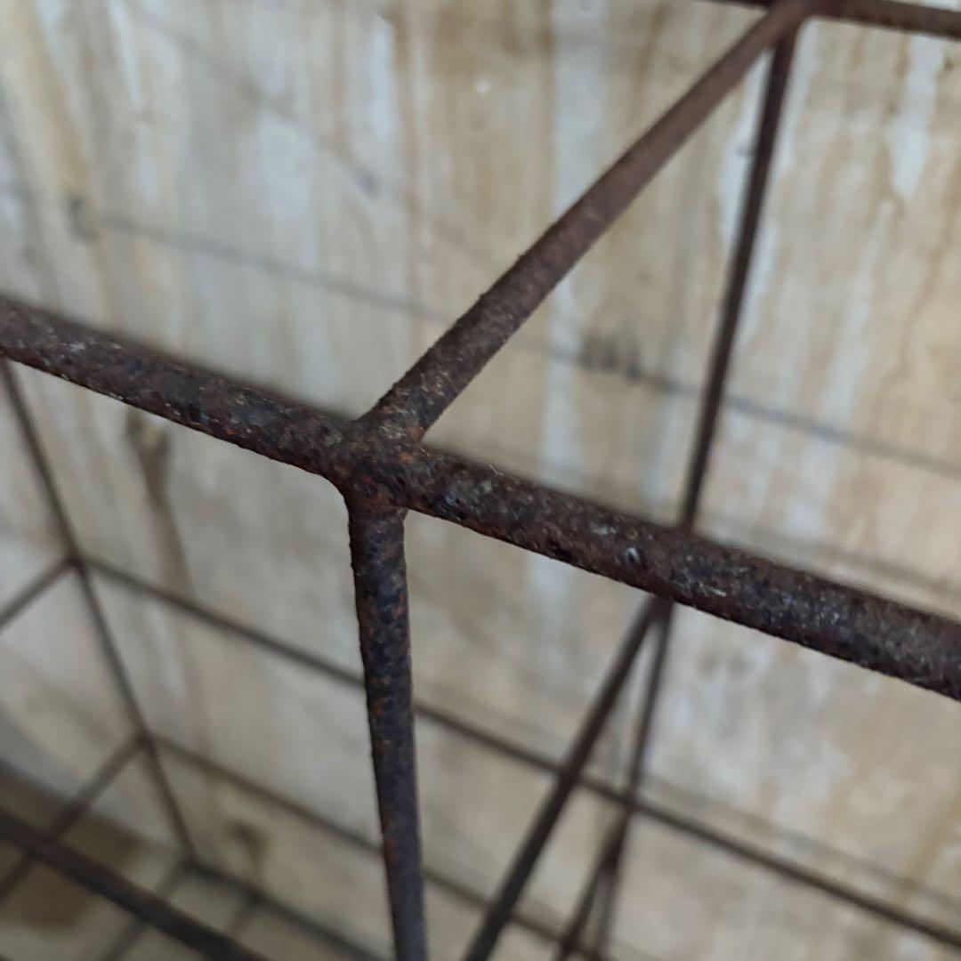 ヴィンテージ　オープンシェルフ　アイアンフレーム×古材　インダストリアル