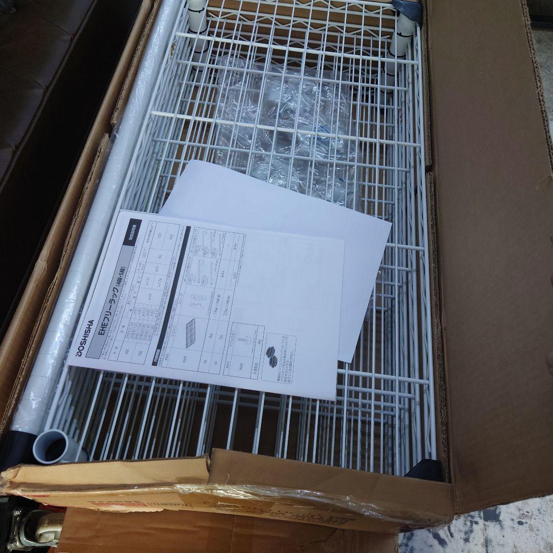 5段80WメタルラックWH色