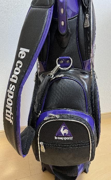 ルコック キャディバッグ QQ1203 9.5型 ブラック×パープル