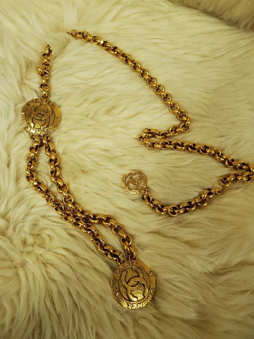 CHANEL シャネル　ゴールドチェーン CCロゴ ベルト