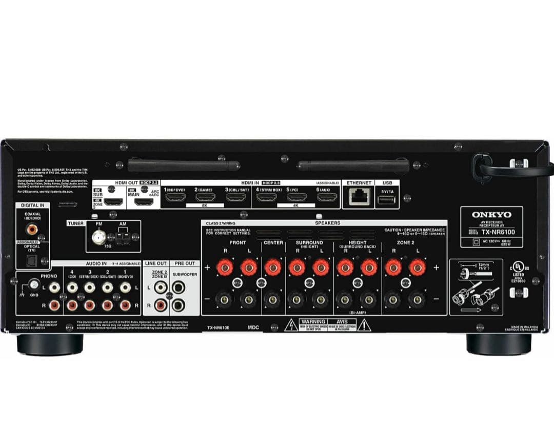 【新品未開封】ONKYO TX-NR6100 7.2ch 8K AVレシーバー