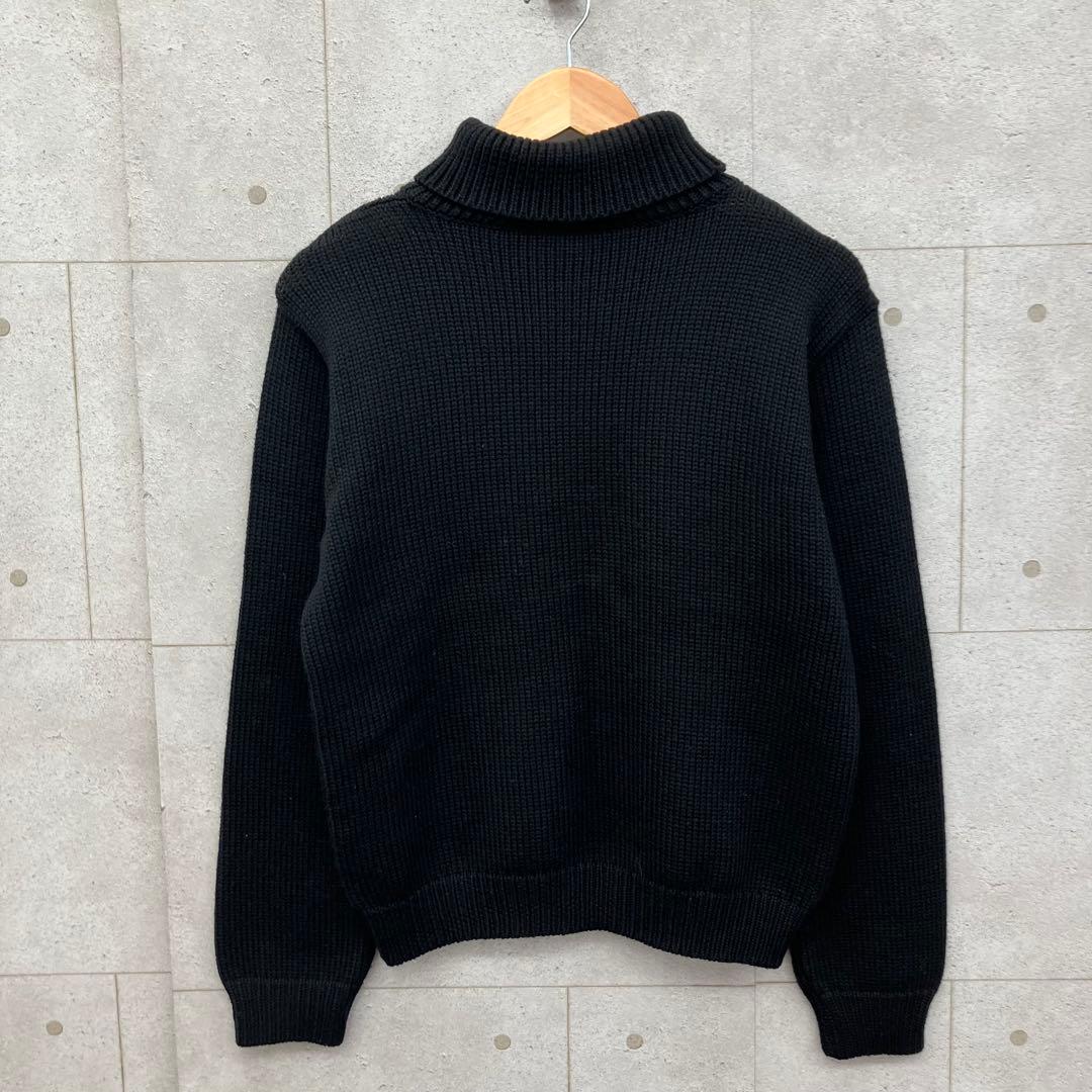 agnes b. HOMME ハイネックニットセーター ウール フランス製 黒