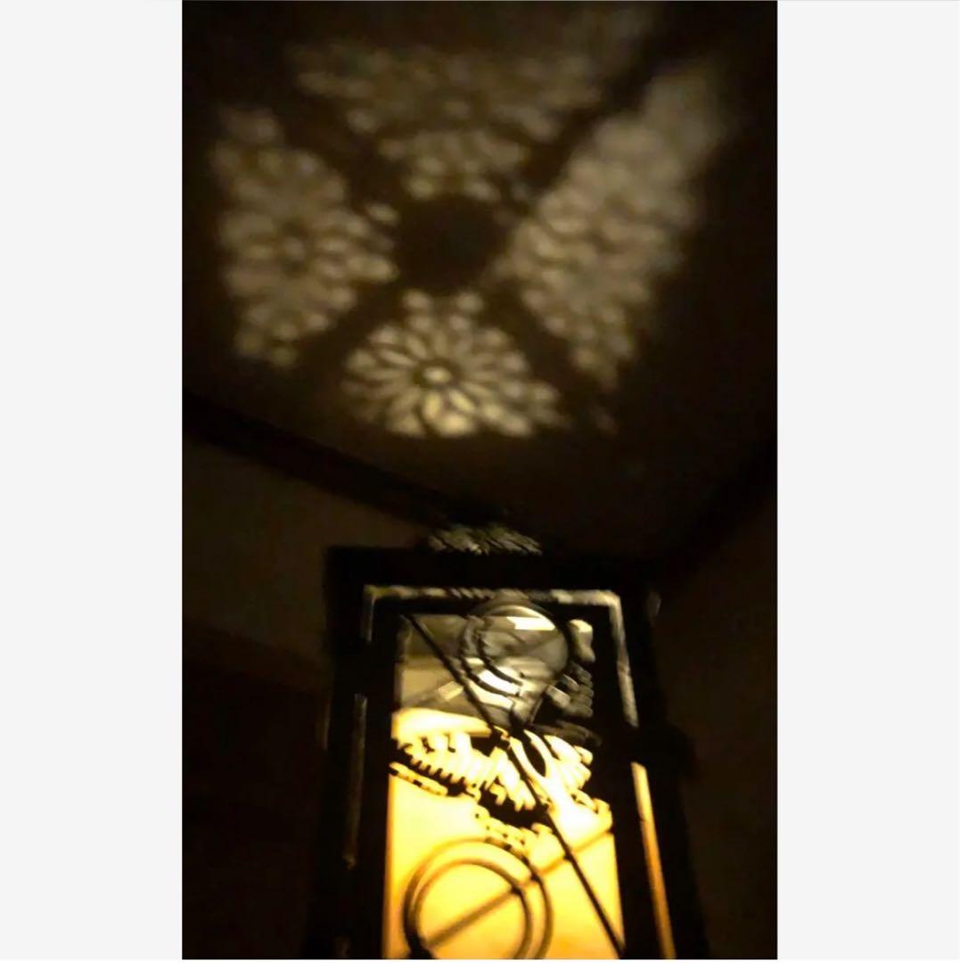 【ヴィンテージメタル】アゲハ蝶　ランタン キャンドルホルダー アンティーク調