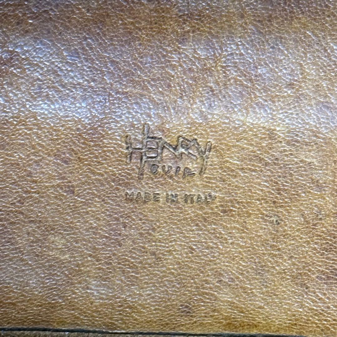 【超希少】HENRY CUIR メッセンジャー　ショルダーバッグ　ラクダ革　刺繍