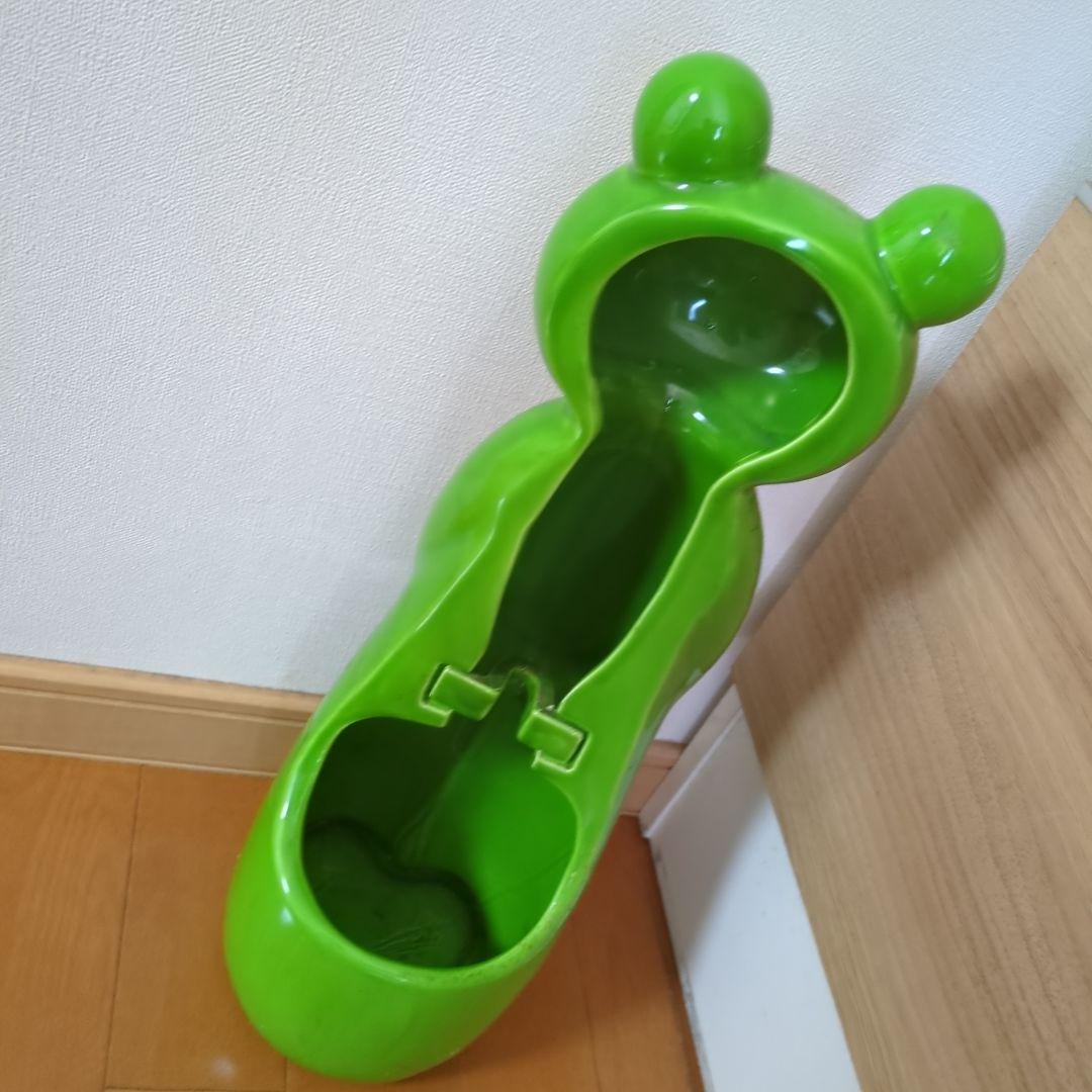 かえる　置物　アンティーク　蛙　カエル　陶器