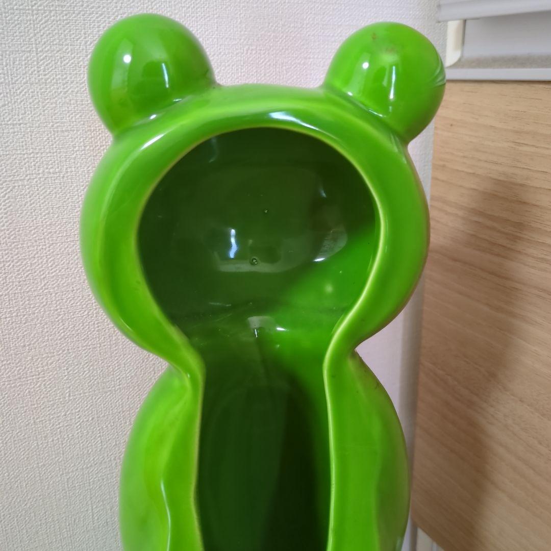 かえる　置物　アンティーク　蛙　カエル　陶器