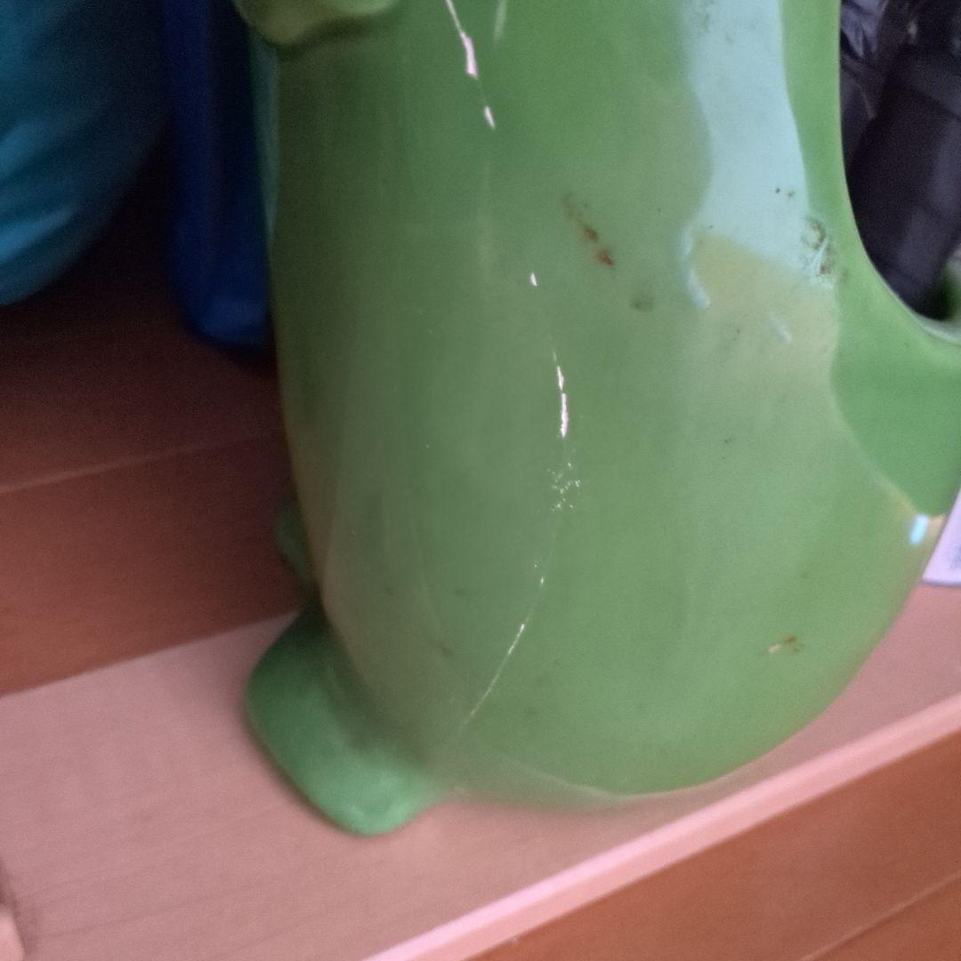 かえる　置物　アンティーク　蛙　カエル　陶器