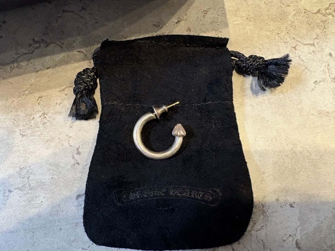 じ　クロムハーツ　プレーンフープピアス