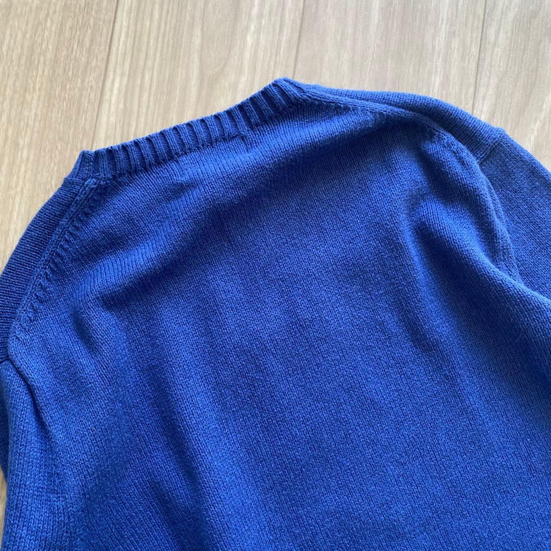 POLO ベア　ニット　メンズ　M 近年モデル　ネイビーブルー