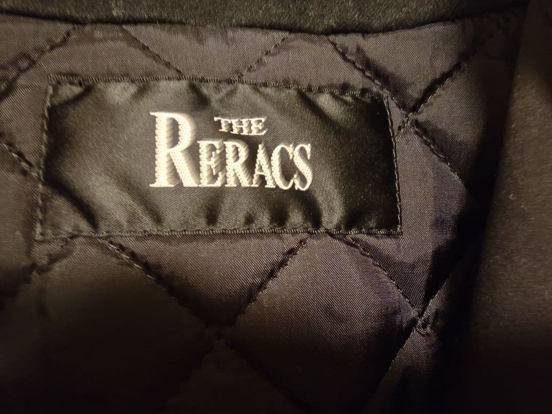 THE RERACS ライナー付きモッズコート ファーベスト ブラック 38