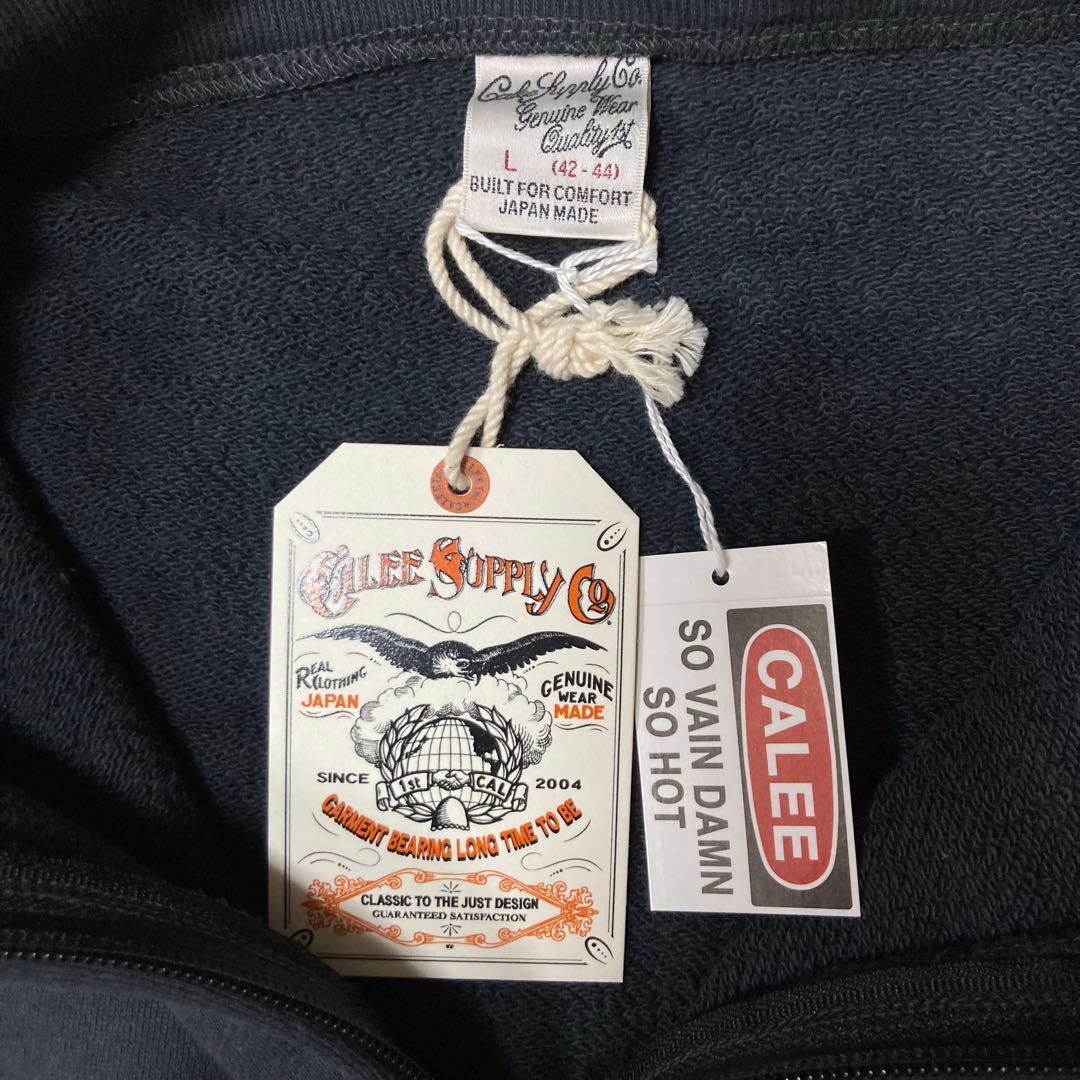 新品 CALEE 23AW ハーフジップスウェット L Charcoal