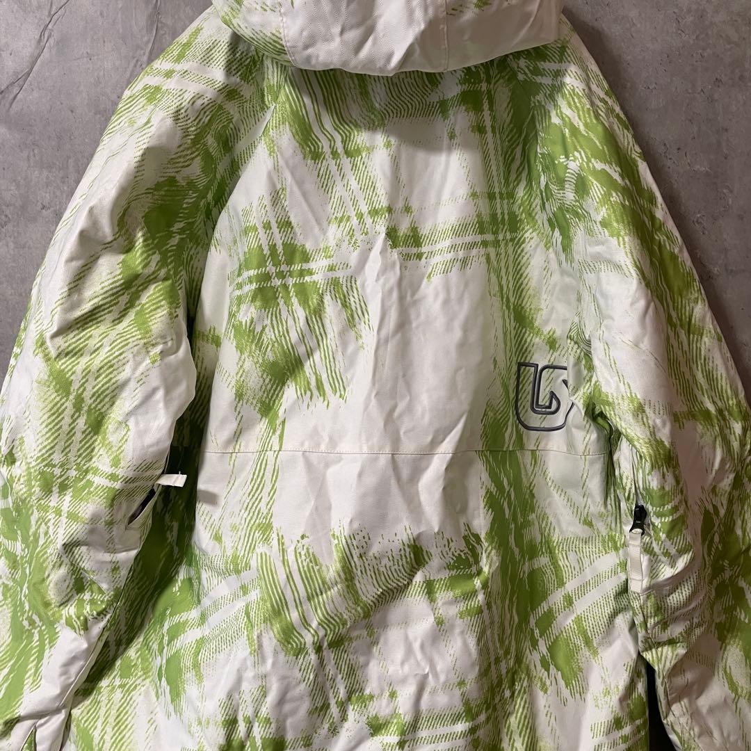 BURTONバートンスノーボードウェアスキーウエアジャケット上白ホワイト黄緑希少