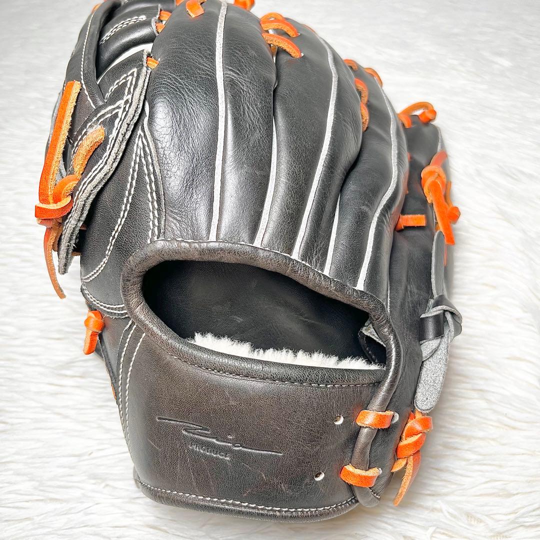 Ip Select×ONYONE 軟式グローブ 外野手用 左投げ 黒×オレンジ