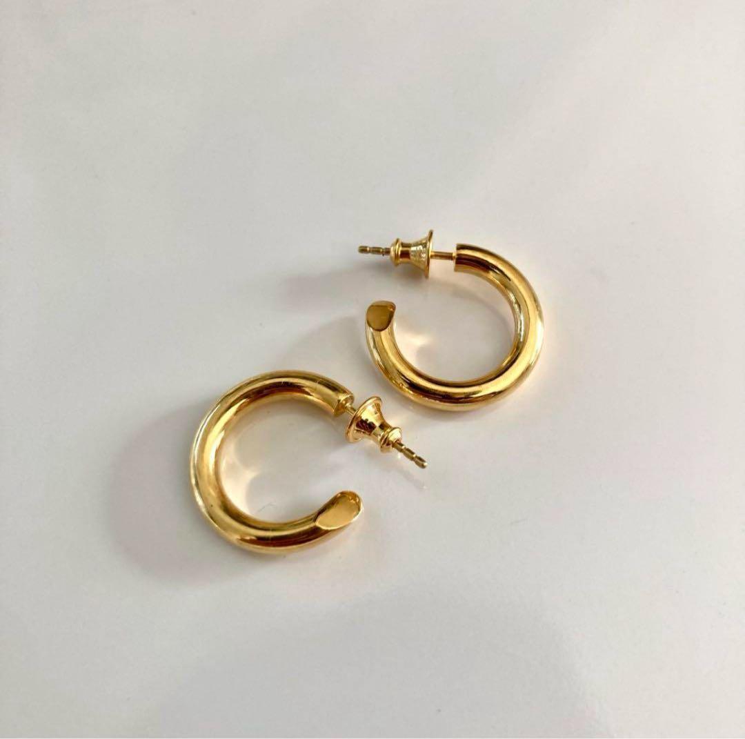 ゴールド　両耳　3.5×21mm 18k シルバー925 501同サイズ山田涼介