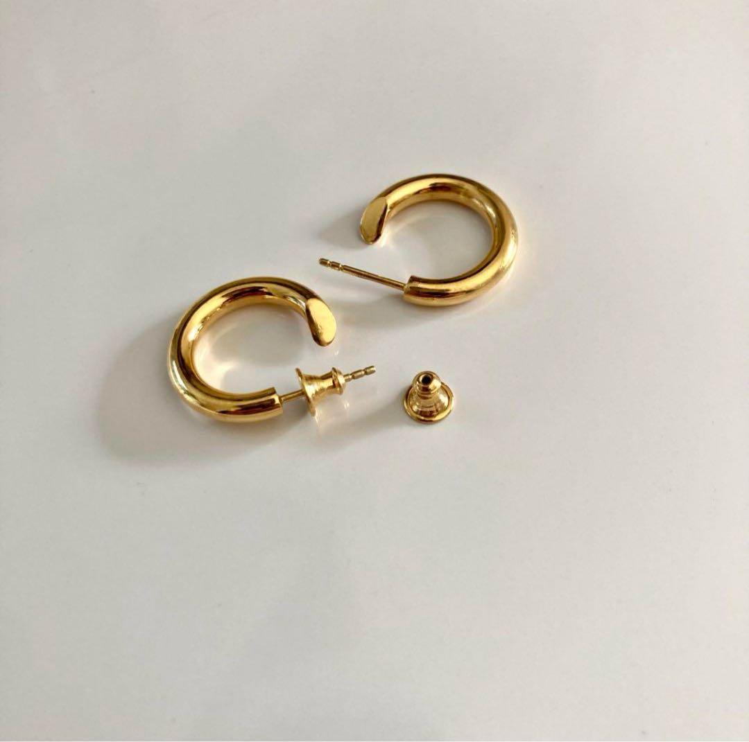 ゴールド　両耳　3.5×21mm 18k シルバー925 501同サイズ山田涼介