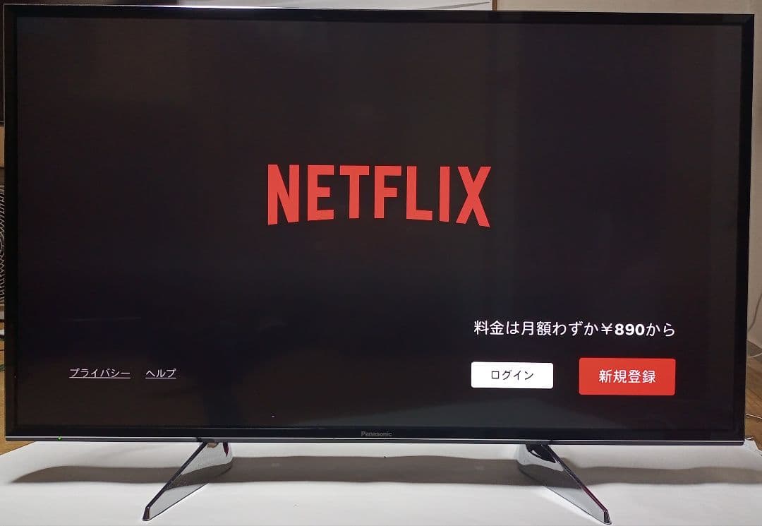 2017年Pana製43インチ４K高画質インターネットTV、Netflix対応