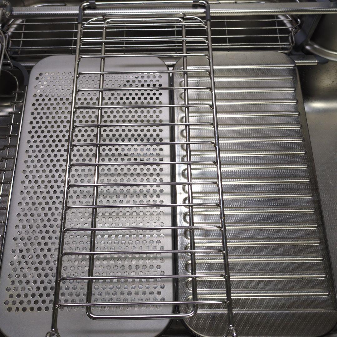 ステンレス製システムキッチン収納ラック５点 Wサポートシンク