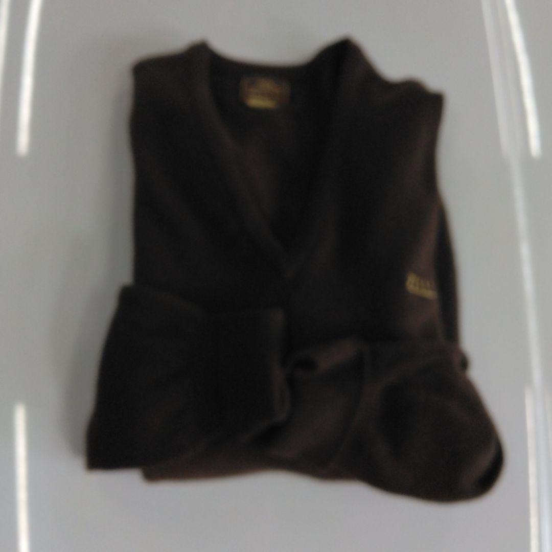 ＊ZILLI ＊本物100%カシミヤ Vネックセーター ダークブラウン