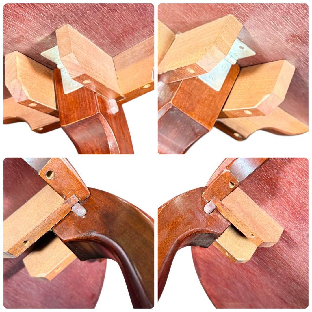 HR896 木目が素敵な円卓　ちゃぶ台　卓　座卓　ラウンドテーブル　丸