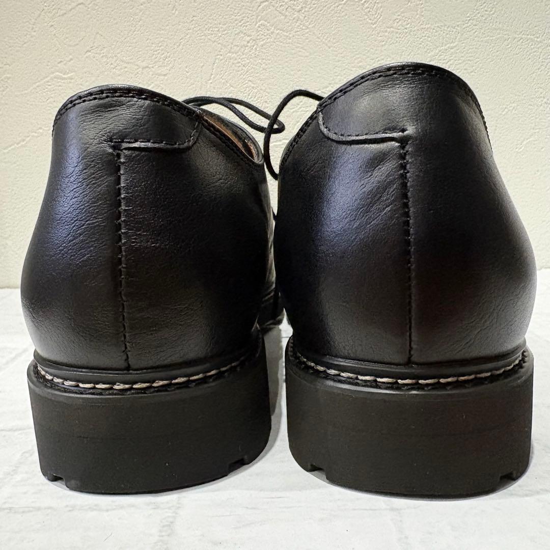 試着程度✨ WYM 本革 プレーントゥ ダービー XL 黒 ストレートチップ