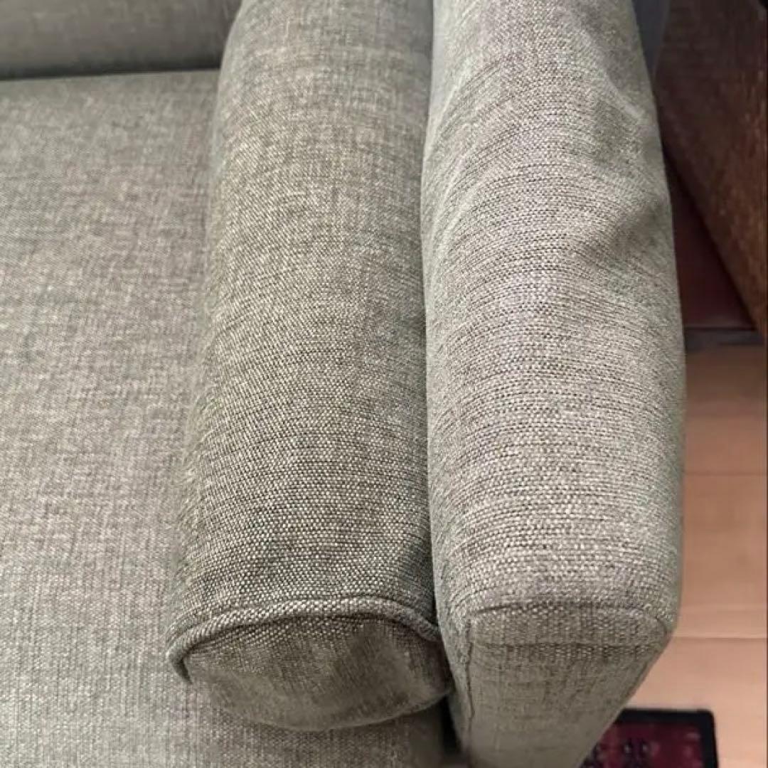 NOYES ノイエス オリーブグリーン 3人掛けソファ 引き取り歓迎【東京都】