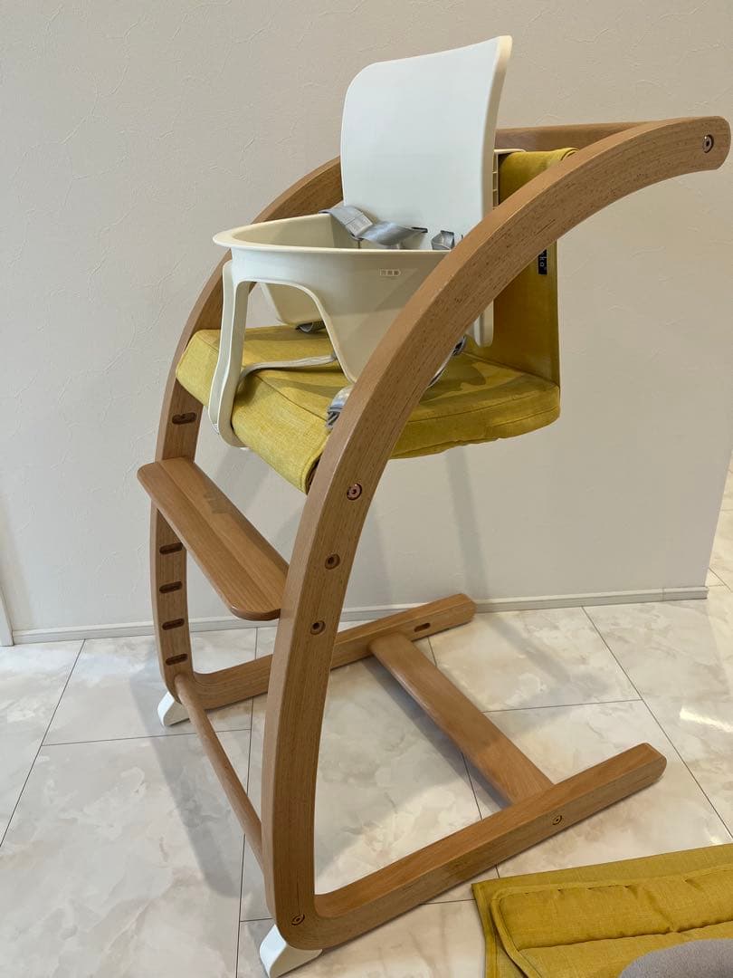 セット売り★ファルスカ　スクロールチェア ONE ミモザイエロー