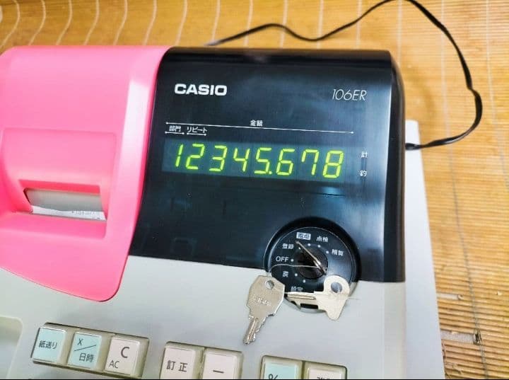 カシオレジスター　106ER　簡単便利特殊　送料込　291194