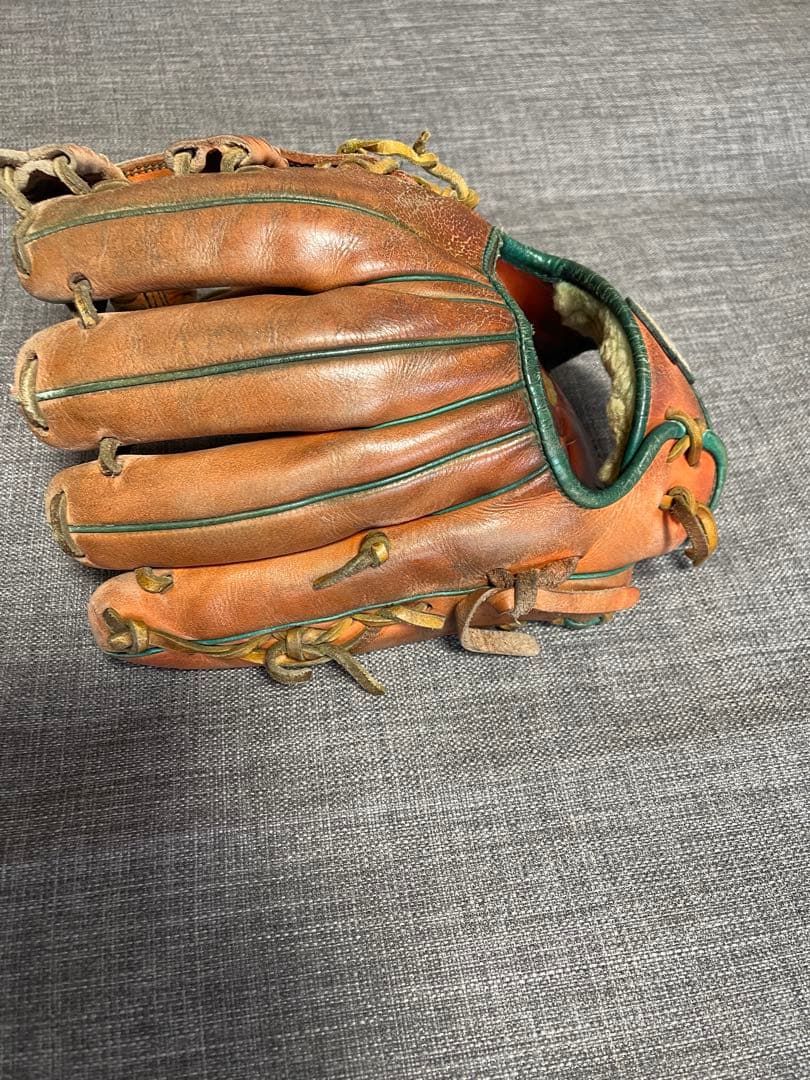 Y*h様 久保田スラッガー　軟式グローブ ブラウン/グリーン