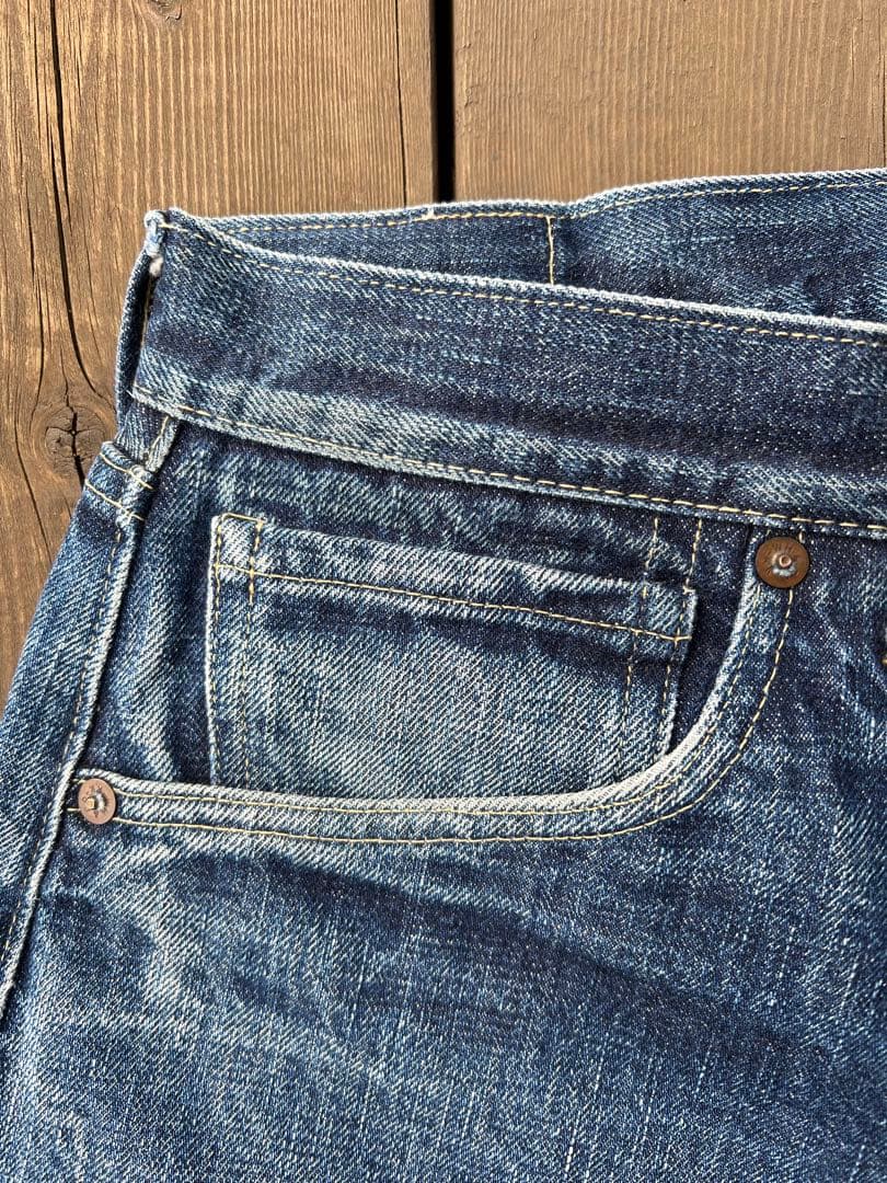 オールド ウェアハウス 10周年1003XX 大戦モデル 赤ペンキ 34インチ