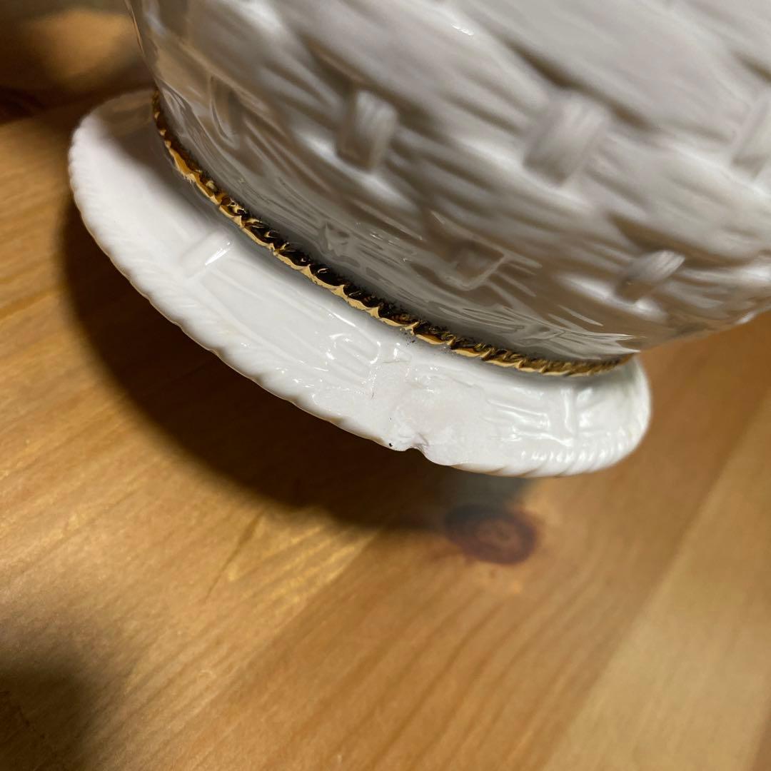 ロイヤルアルバート　バスケットウィーブ　トリオ