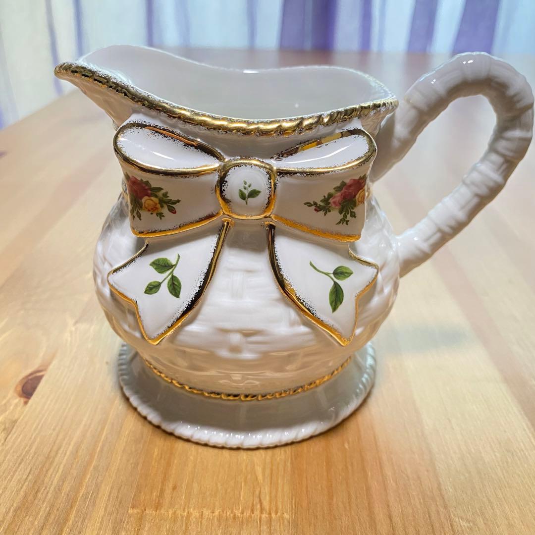 ロイヤルアルバート　バスケットウィーブ　トリオ