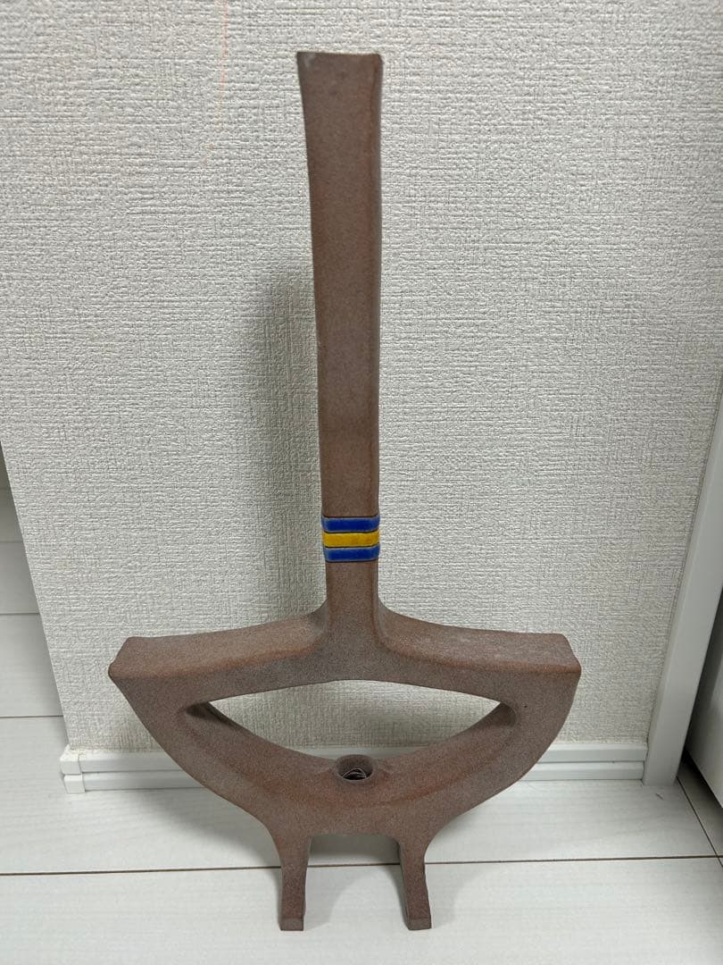 ブラウン抽象フラワーベース