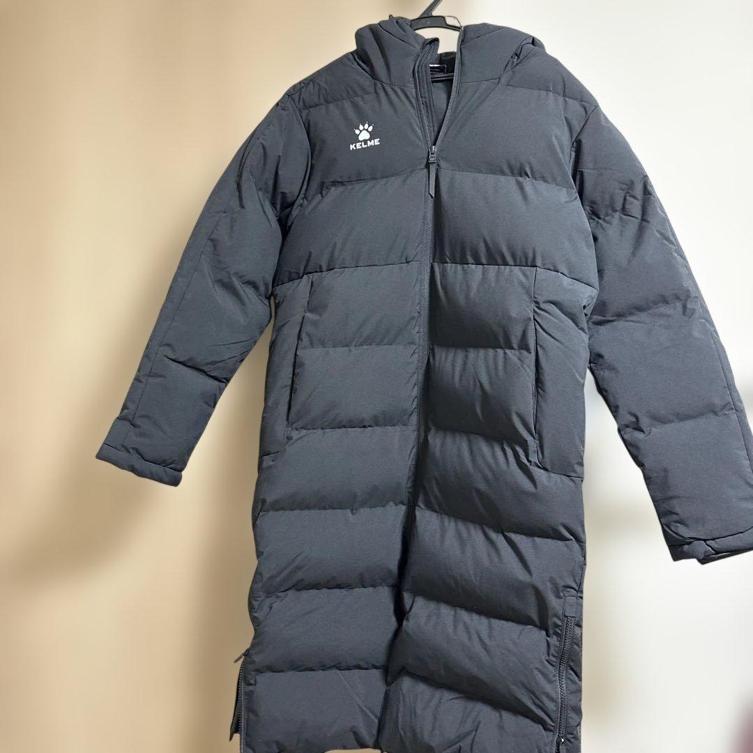 新品✨ケルメ　KELME 中綿　ベンチコート　ロングコート　Sサイズ　ブラック