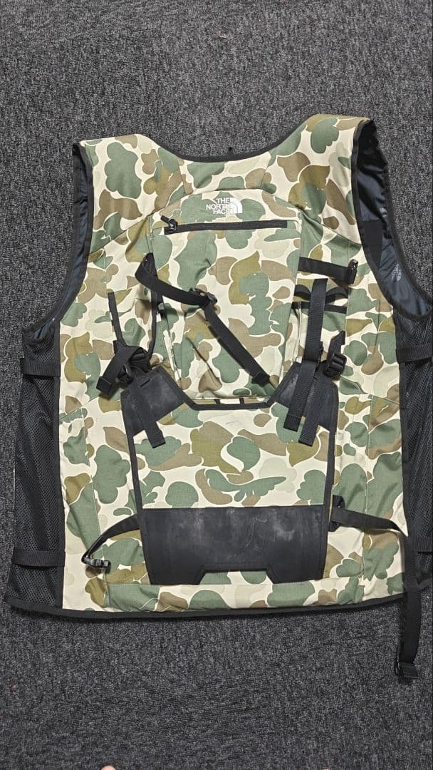 North face powder vest迷彩色 XL