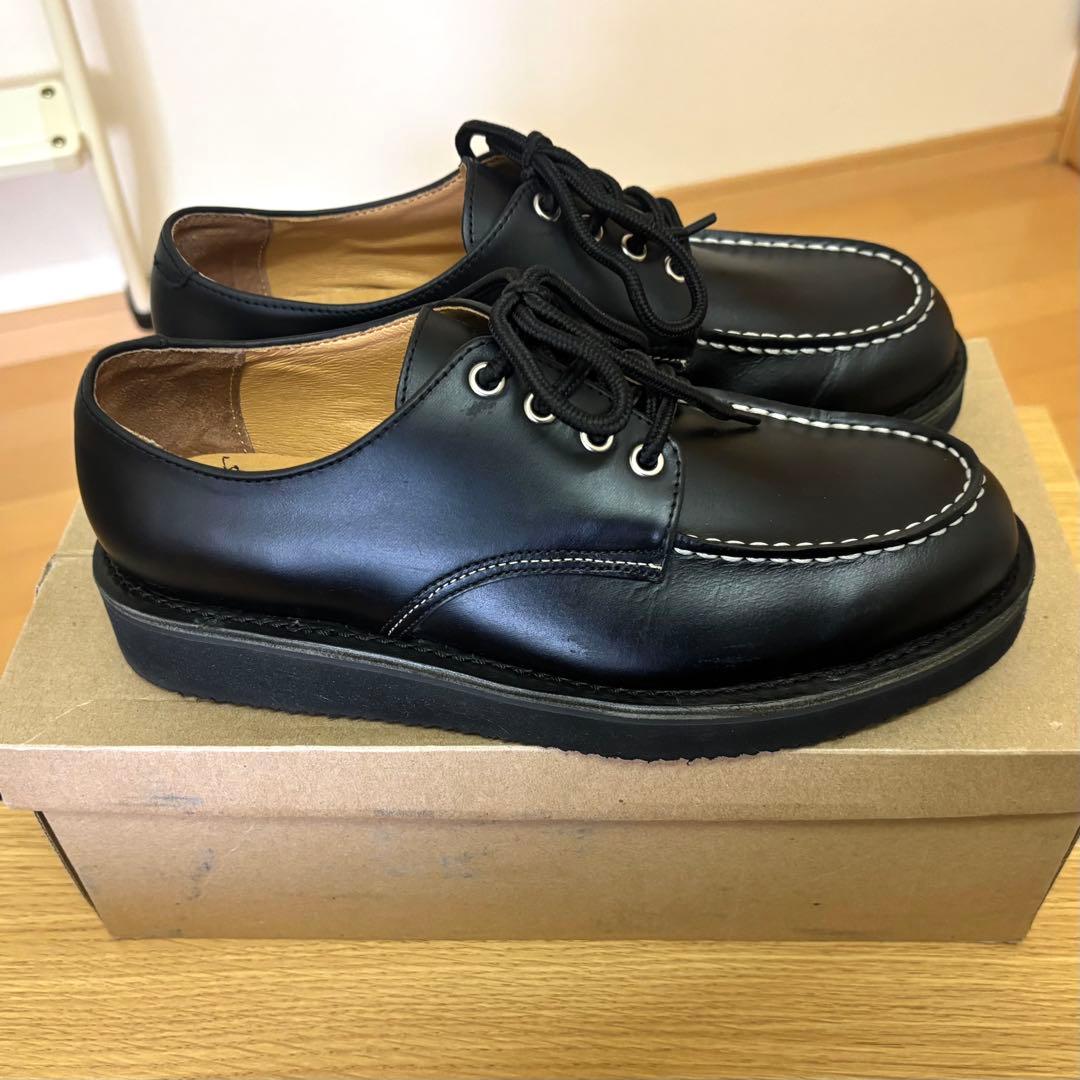 新品未使用　ユナイテッドアローズ　モックトゥレザーシューズ　ブラック　26cm