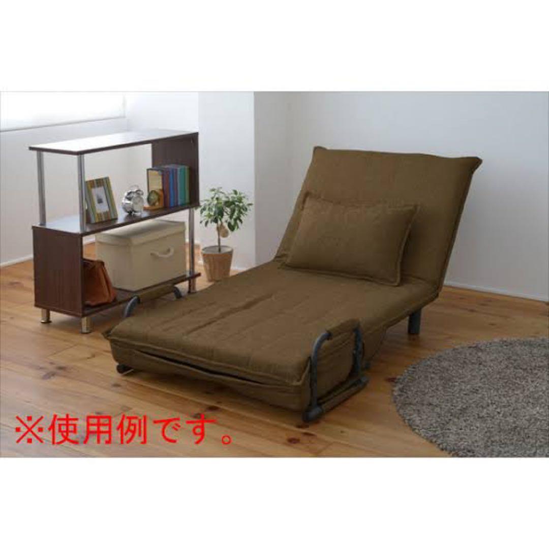 新品未使用箱不良　山善　ソファーベッド 1人掛け SFB-80S（DBR）