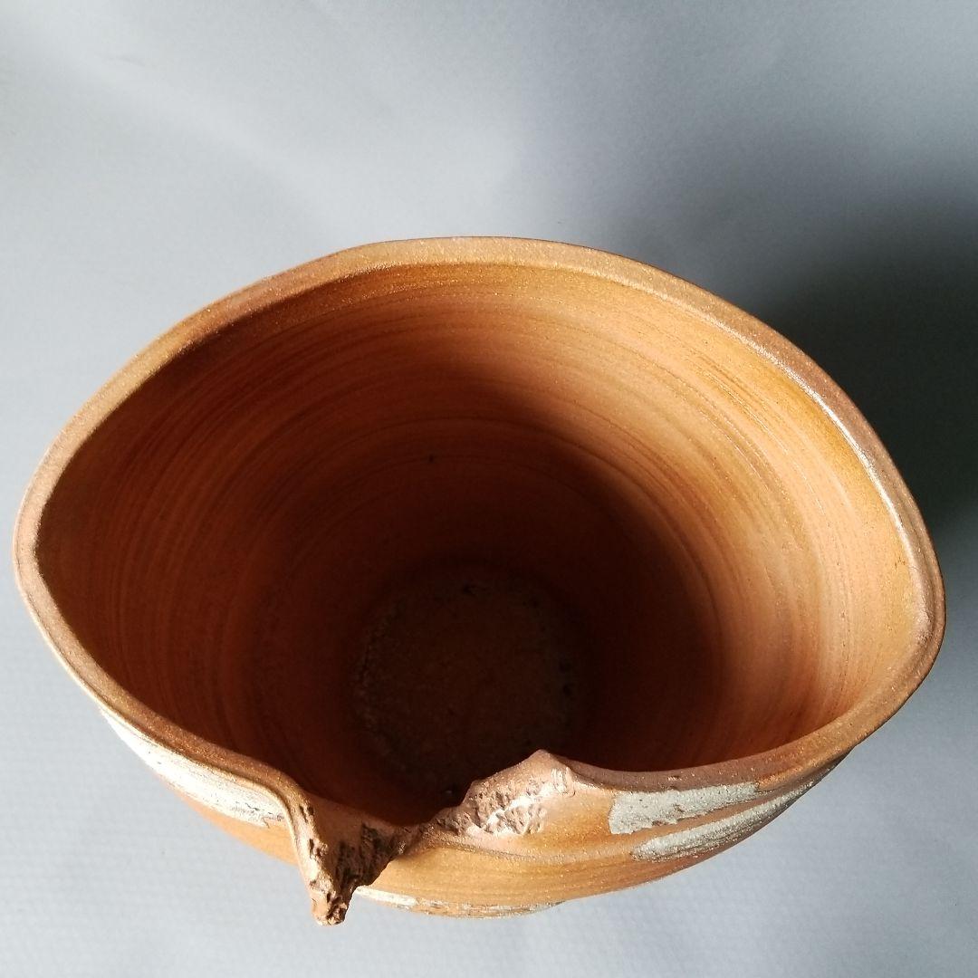 信楽焼傘立て 大容量❗ 手作り土味 高さ４８cm