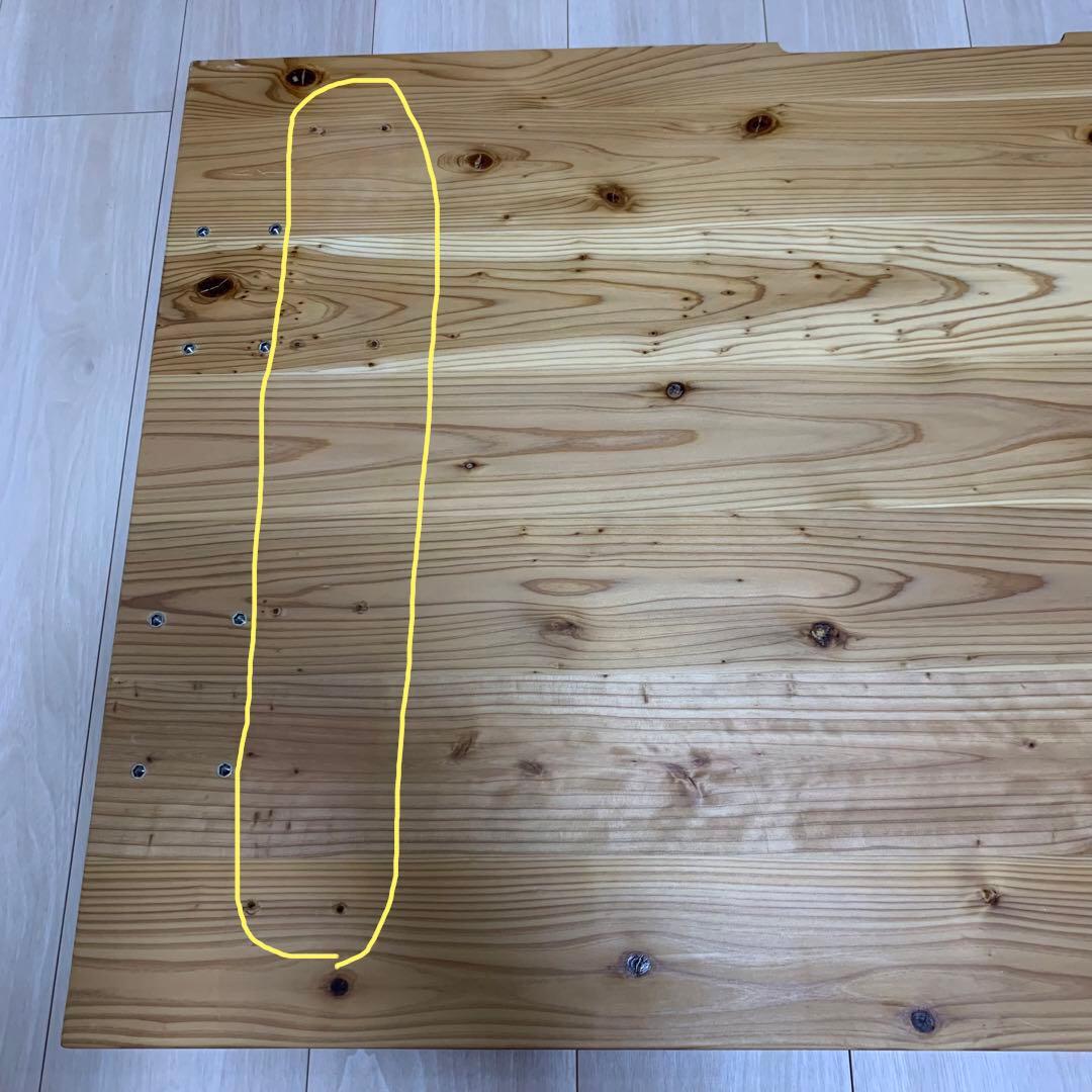 【訳あり特価】KANADEMONO THE TABLE ラバーウッド デスク