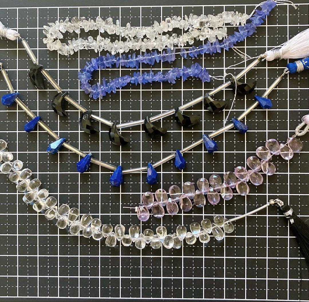 COCO'S◆ハンドメイド素材☆ラベンダーアメシスト/水晶/他