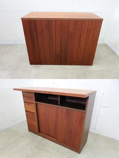 高野木工■16.3万■ヴィネ■ウォールナット■キッチンカウンター■