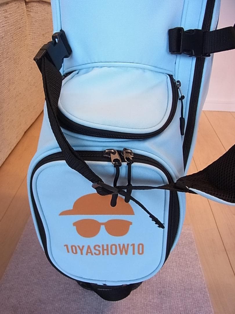 10YASHOW10(東家商店)◆キャディバッグ スタンドバッグ ライトブルー
