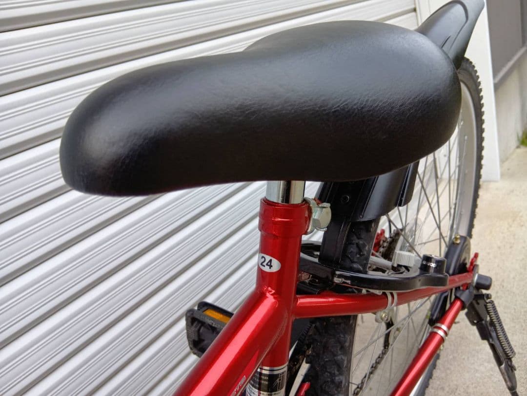 自転車　マウンテンバイク　赤　レッド　24インチ　男の子　→引取り限定(岐阜県)