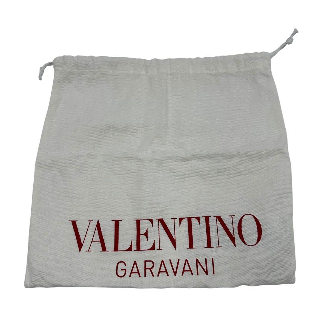 【極上】VALENTINO バニティバッグ 2way Vロゴ レザー レディース