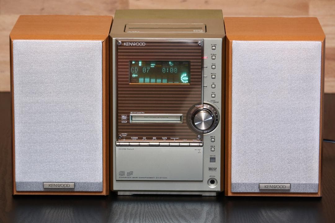 KENWOOD SL3MD CD/MD/TUNER/TAPE　カセットミニコンポ