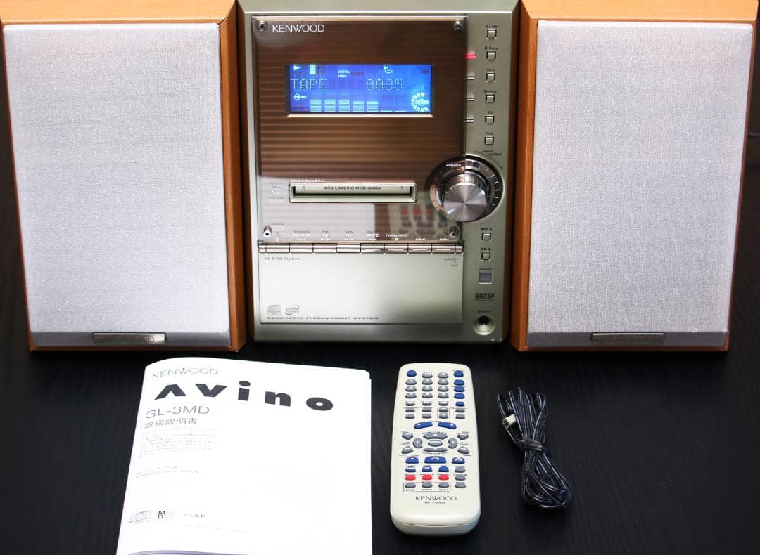 KENWOOD SL3MD CD/MD/TUNER/TAPE　カセットミニコンポ