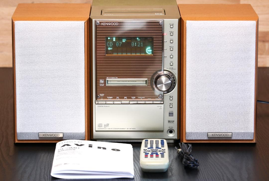 KENWOOD SL3MD CD/MD/TUNER/TAPE　カセットミニコンポ