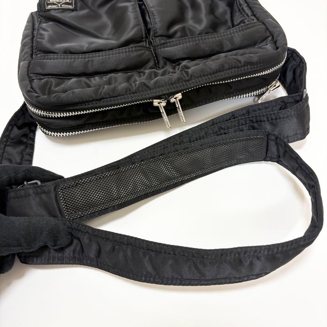 美品　ポーター　タンカー　ショルダーバッグ　S YKK 黒