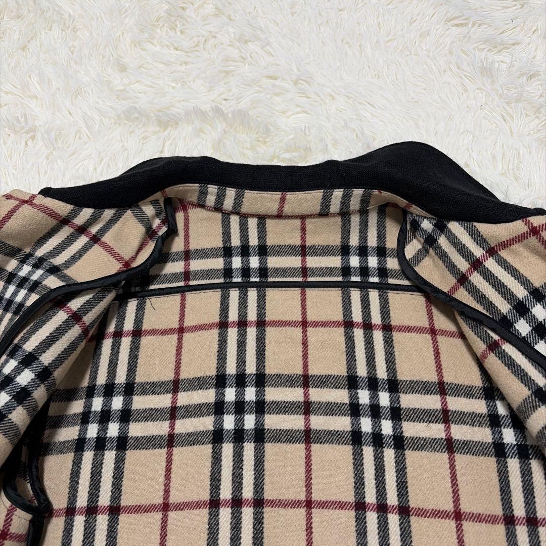 ✨美品✨BURBERRY ダッフルコート 黒 ウール 赤タグ 希少 ノバチェック